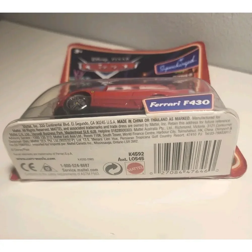 Disney Pixar Cars Supercharged Series Ferrari F430 Diecast Car NEW Sealed